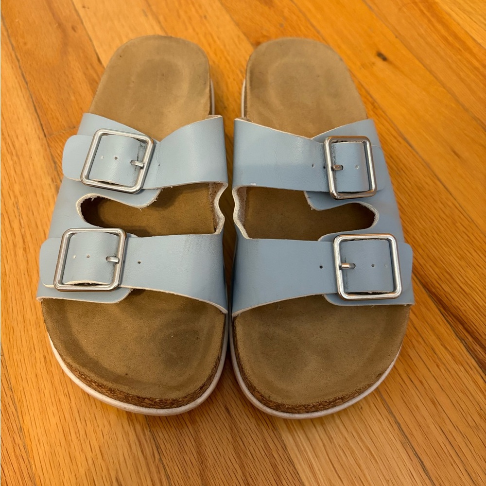 Light blue womans sandals